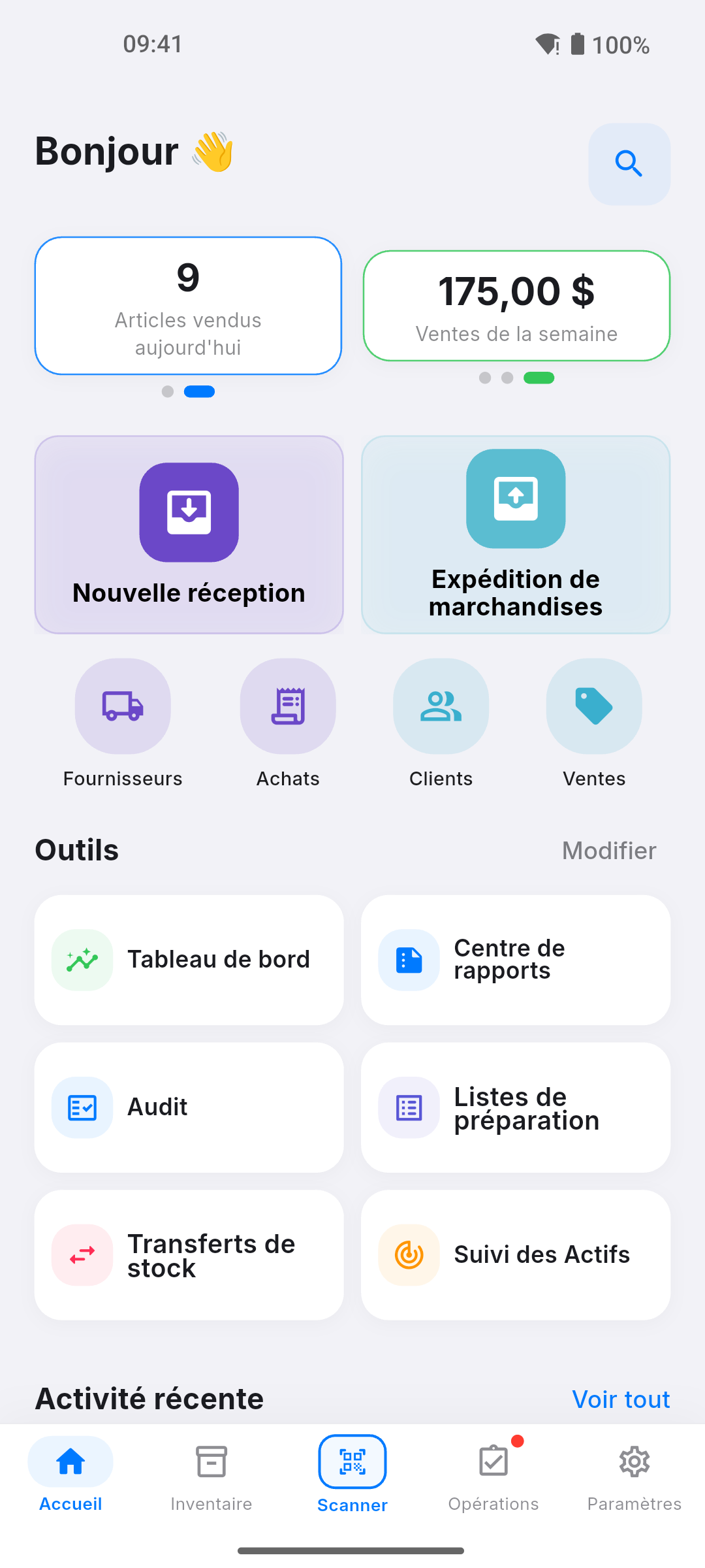 Écran d'aperçu de l'inventaire Pikly