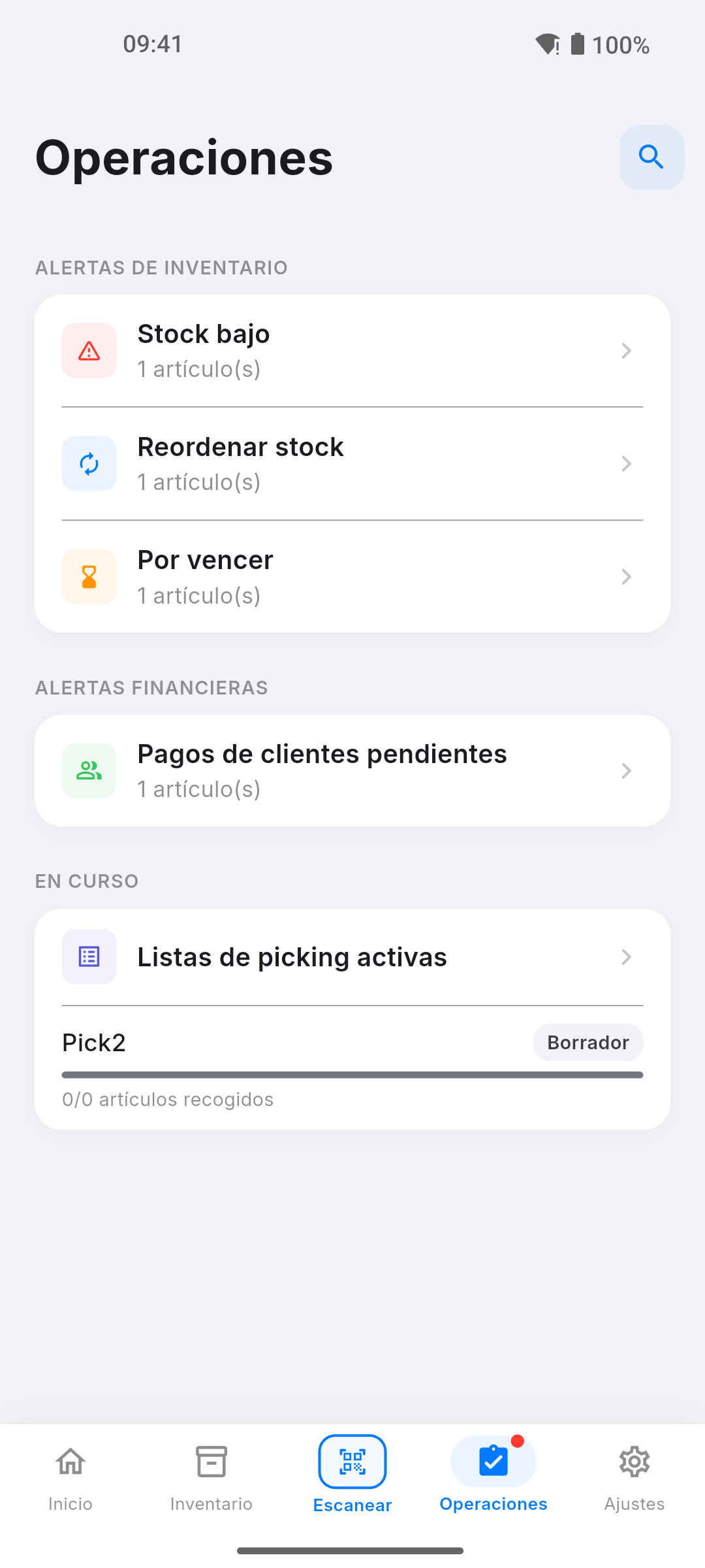 Pantalla de caducidad y operaciones Pikly